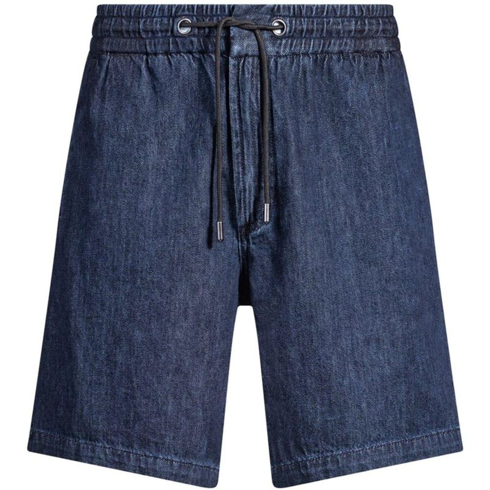 Boss Mens Denim Shorts / Dark Blue